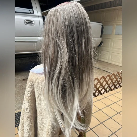 Topless White Sands beach long wig - Picture 4 of 14